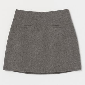 Elegant Gray Mini Skirt